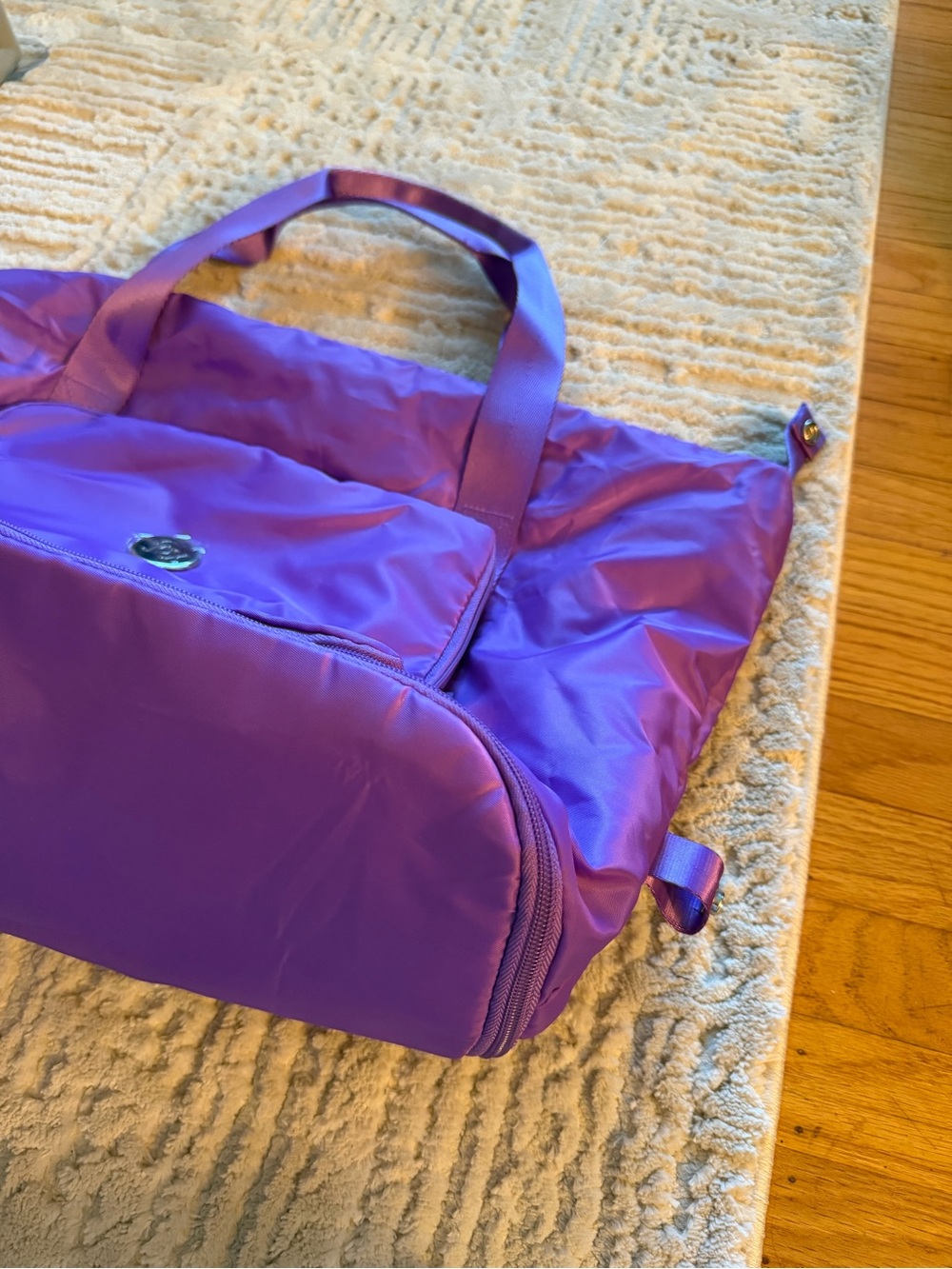 Purple Nylon Tote Bag - Picture 2 of 7
